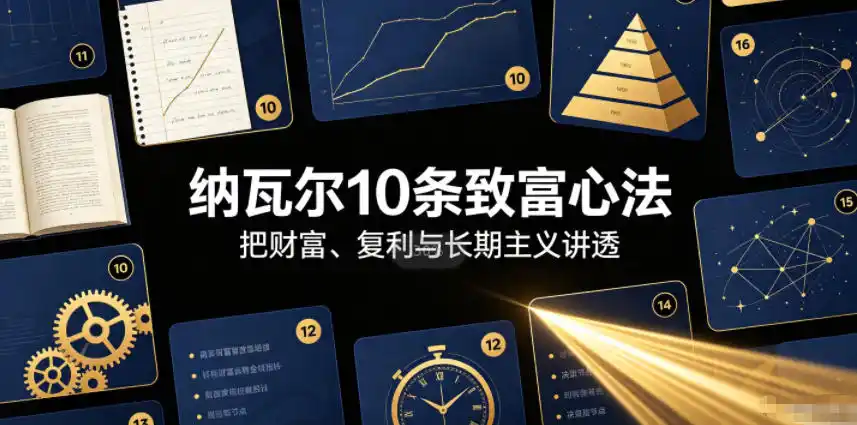 付费文章:纳瓦尔10条致富心法