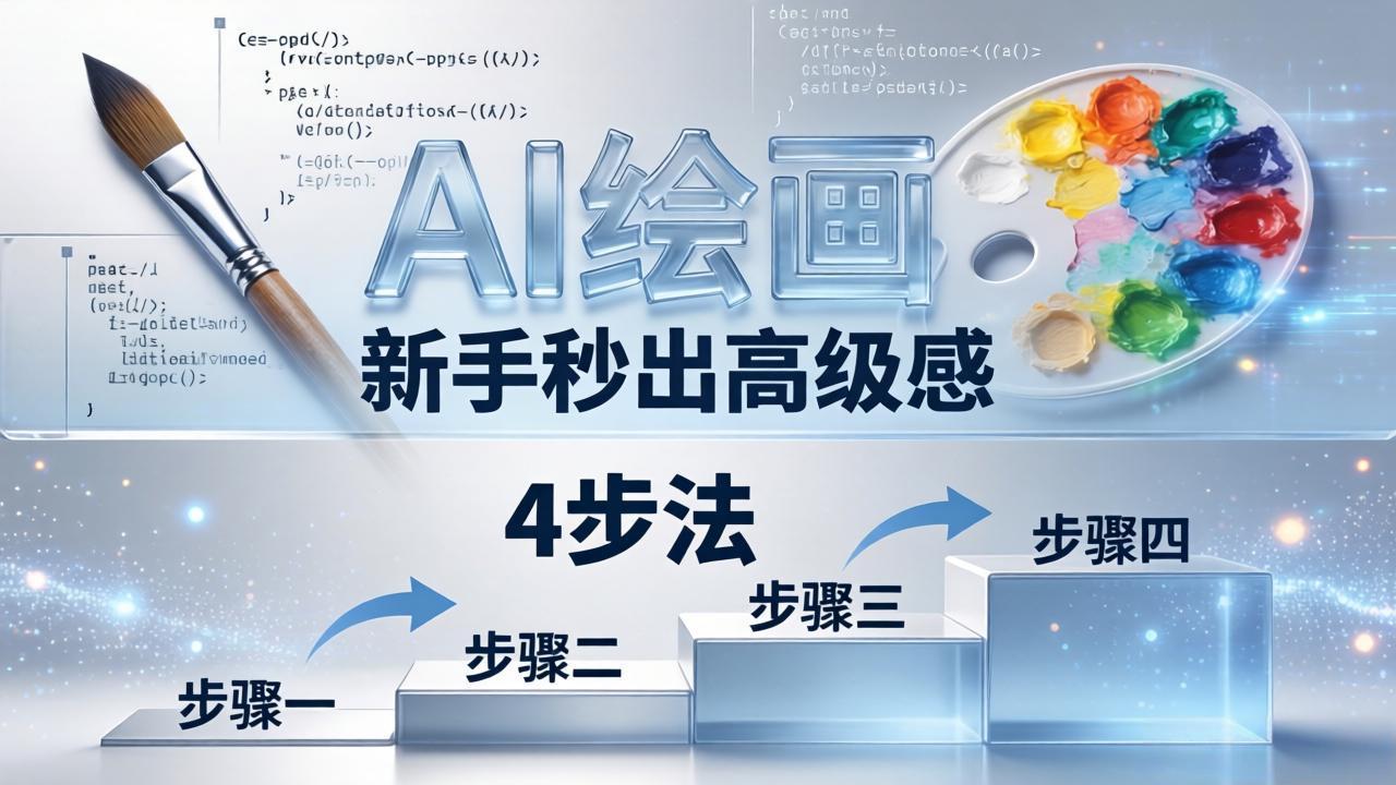 AI绘画入门别再硬磕了！即梦4步法：万能提示词公式+BRTR框架，新手秒出高级感