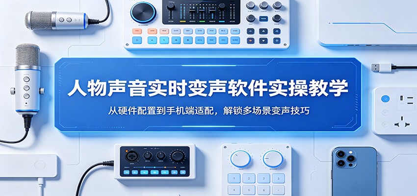 人物声音实时变声软件实操教学：从硬件配置到手机端适配，解锁多场景变声技巧