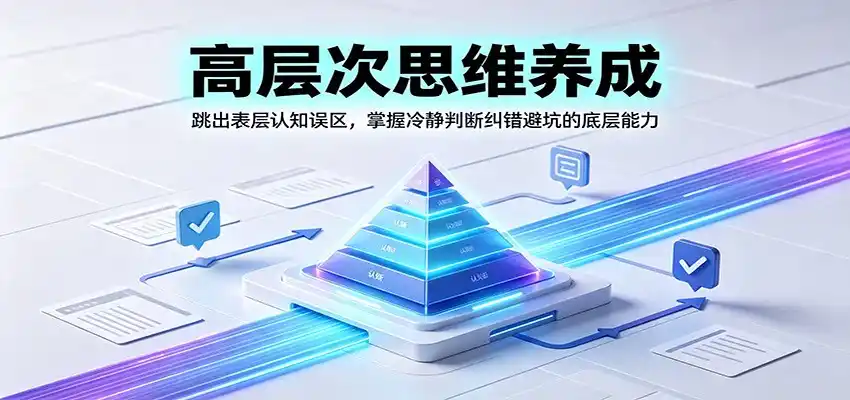 高层次思维养成：跳出表层认知误区，掌握冷静判断纠错避坑的底层能力