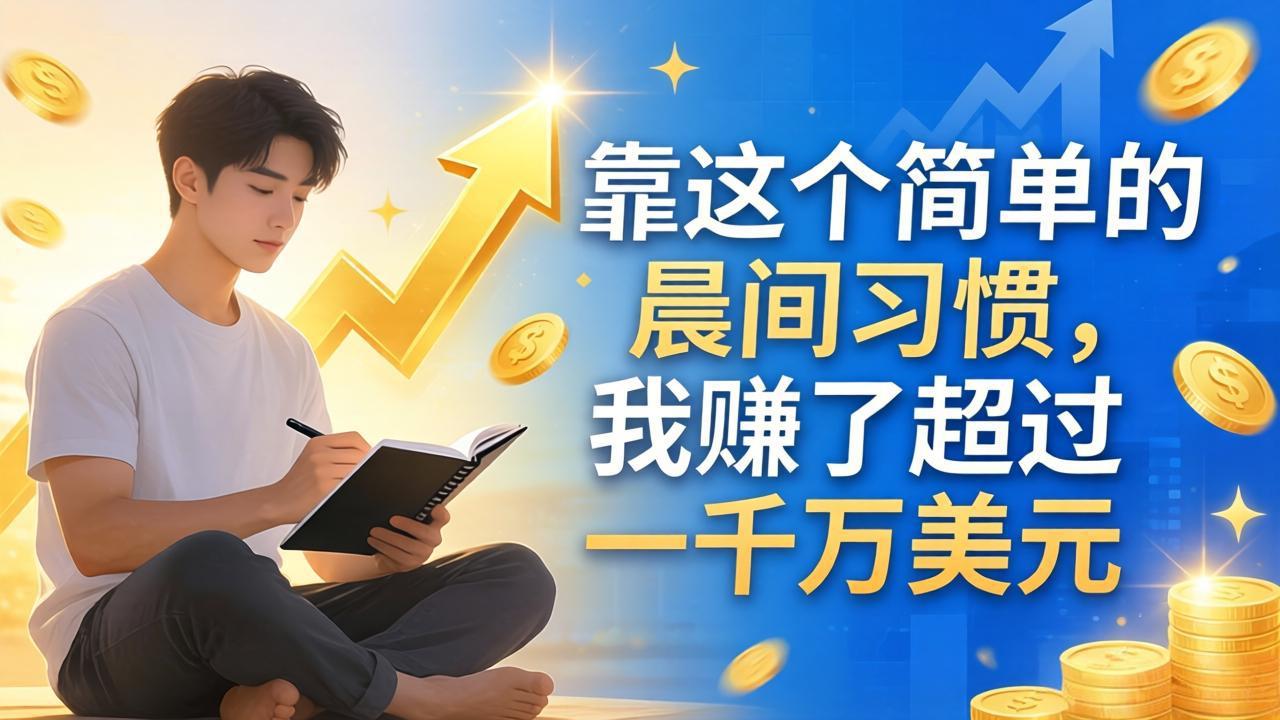 付费文章：靠这个简单的晨间习惯，我赚了超过一千万美元