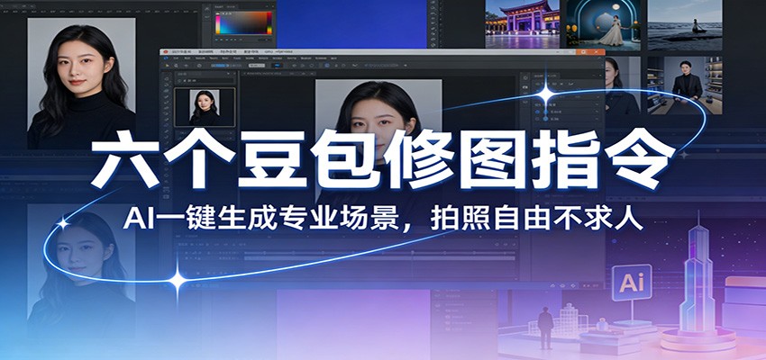 六个豆包修图指令：AI 一键生成专业场景，拍照自由不求人