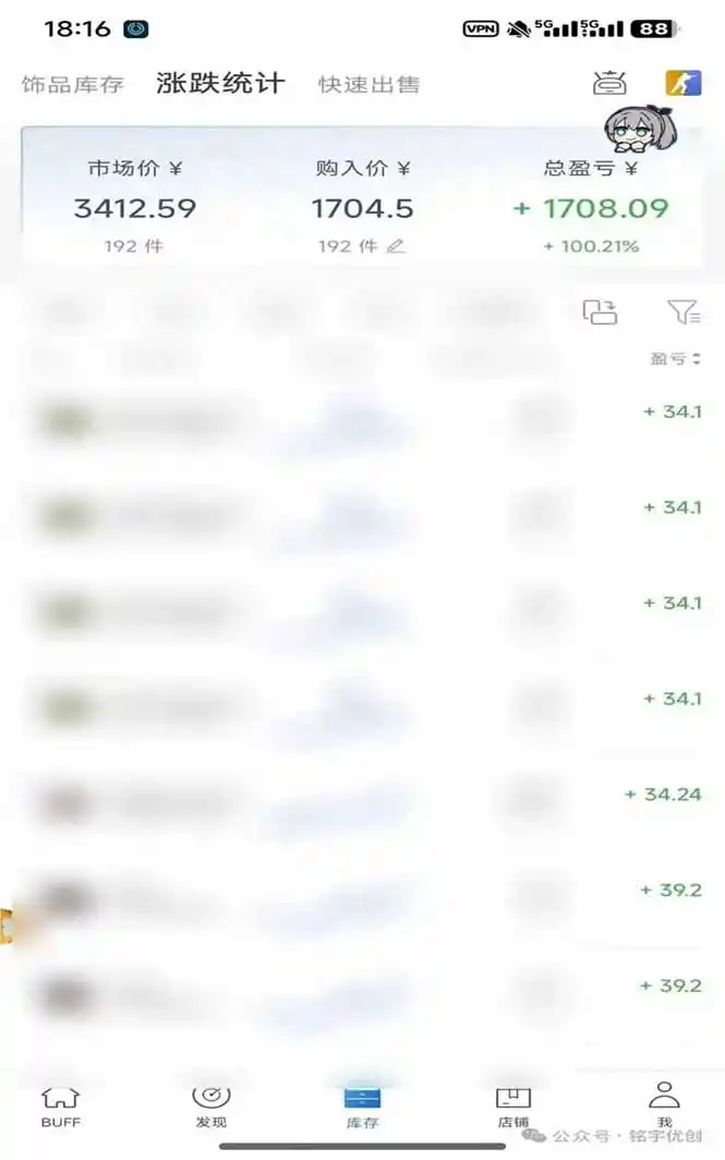 steam搬砖，倒卖cs2饰品，达到月化20%+的收益，真正的靠谱可落地长期项目