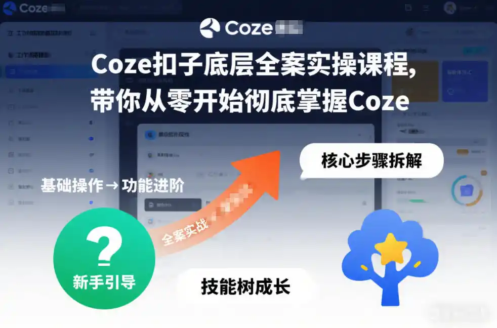 Coze扣子底层全案实操课程，带你从零开始彻底掌握Coze(更新7月)