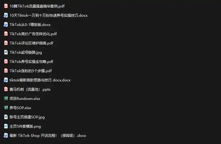 2026TikTok海外掘金实战课——养号SOP+爆款公式+选品测款+广告投流+Shop开店，跑通海外运营全链路