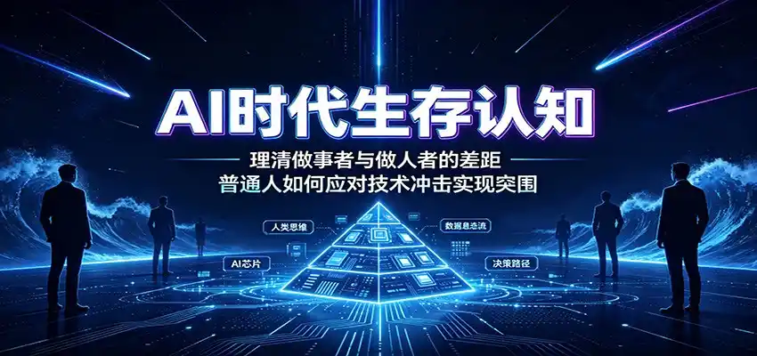 AI时代生存认知：理清做事者与做人者的差距，普通人如何应对技术冲击实现突围